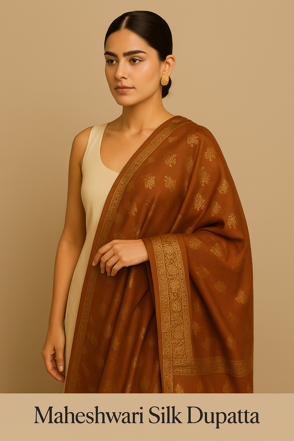 Maheshwari Cotton Silk Dupatta